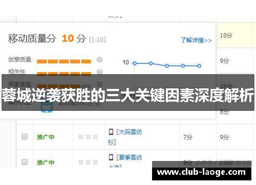 蓉城逆袭获胜的三大关键因素深度解析